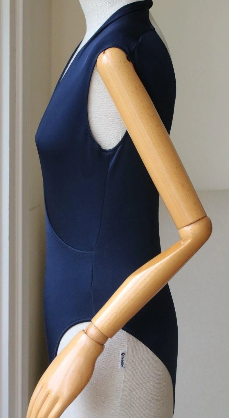 CUSHNIE ET OCHS TWISTED WRAP EFFECT STRETCH JERSEY BODYSUIT XSMALL - Image 3