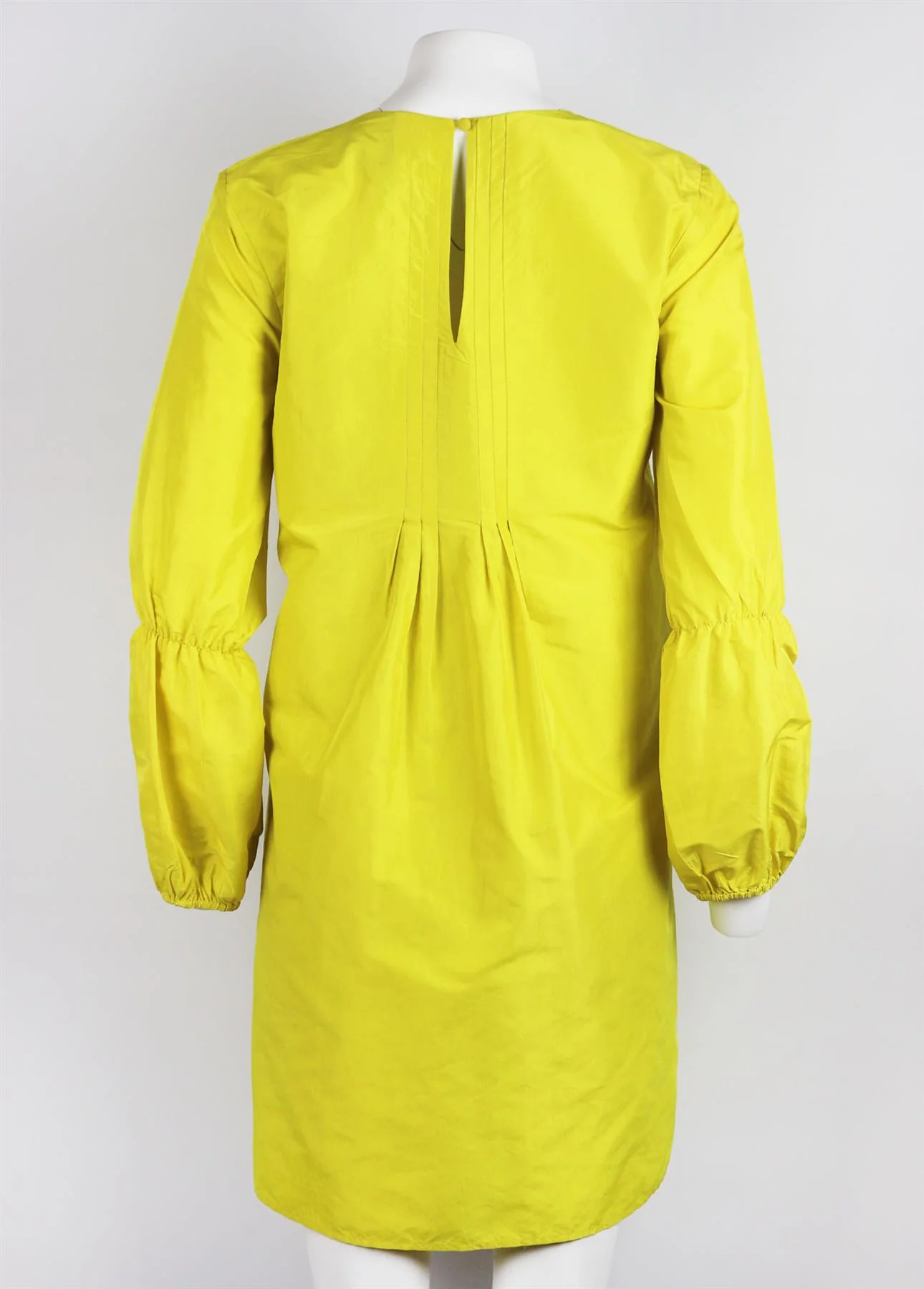 CYNTHIA ROWLEY PLEATED SILK MINI DRESS US 6 UK 10 - Image 4
