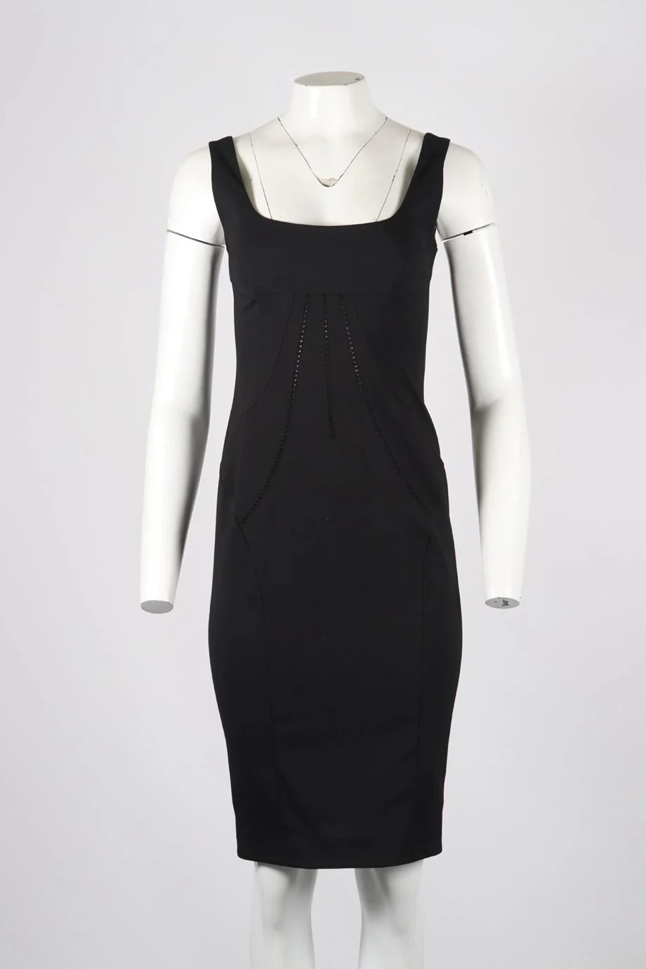D&G BY DOLCE & GABBANA CREPE MINI DRESS IT 40 UK 8 - Image 2
