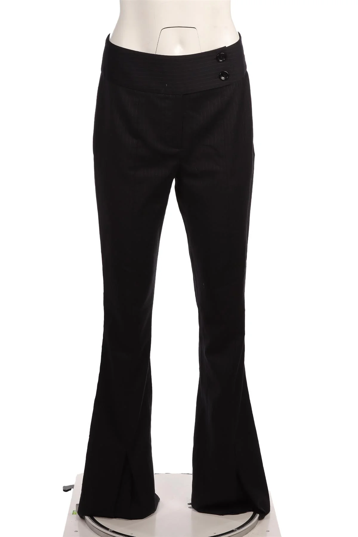 D&G NAVY WOOL STRAIGHT LEGGED PANTS IT 46 UK 14 - Image 2