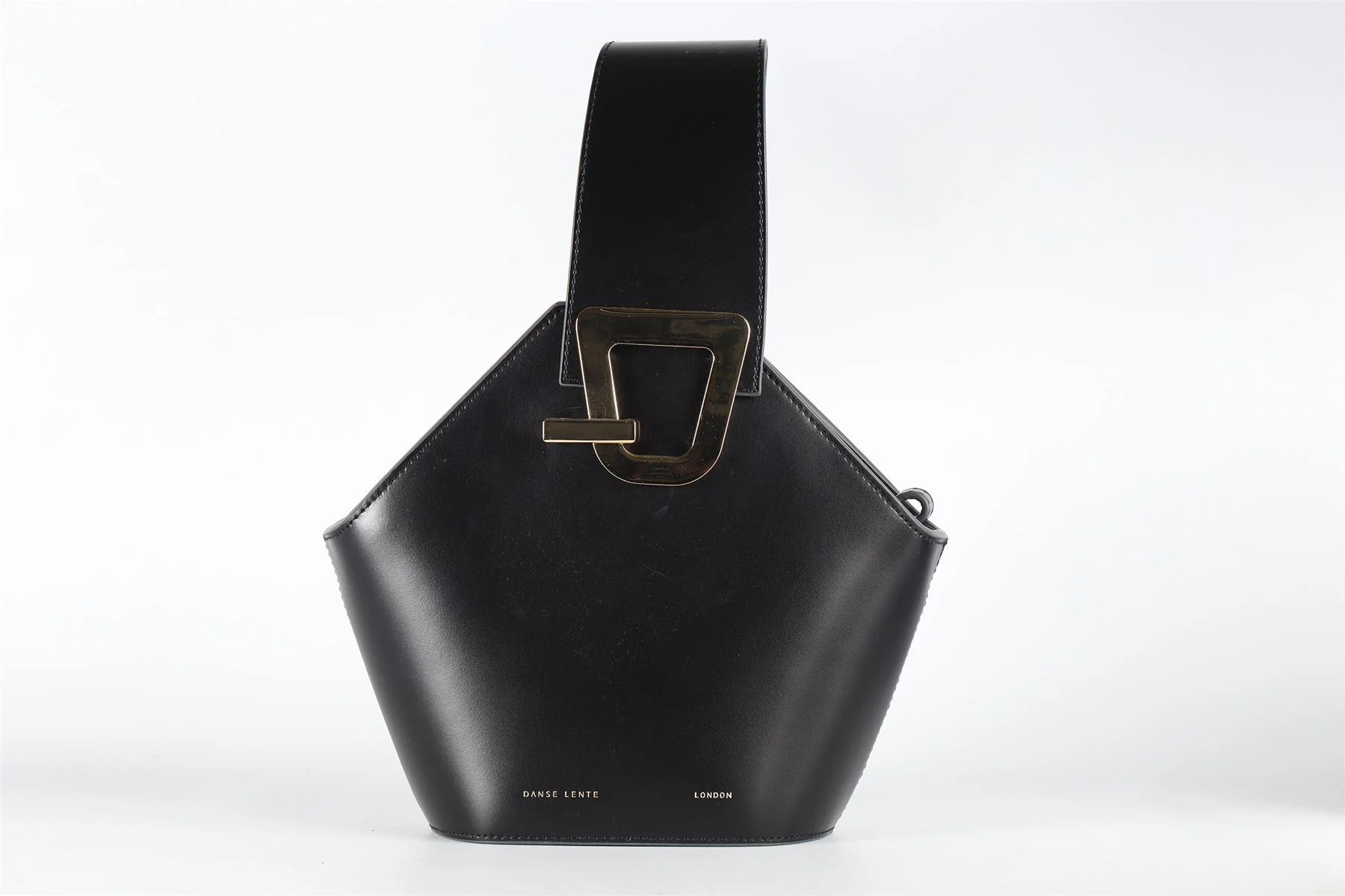 DANSE LENTE BLACK LEATHER TOTE BAG - Image 2