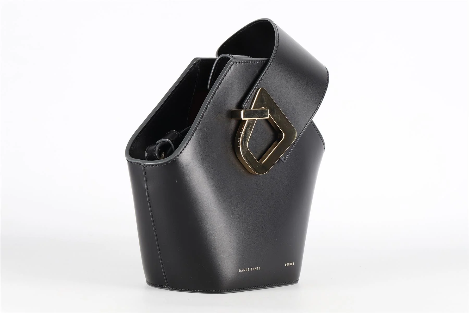 DANSE LENTE BLACK LEATHER TOTE BAG - Image 4