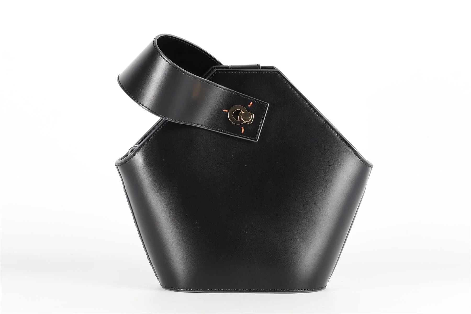 DANSE LENTE BLACK LEATHER TOTE BAG - Image 7
