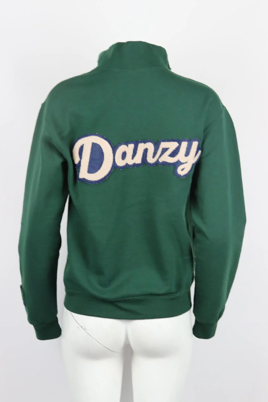 DANZY APPLIQUÉD COTTON JERSEY SWEATSHIRT SMALL - Image 4