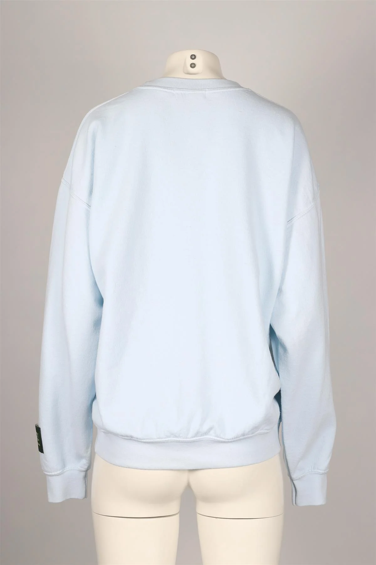 DANZY BLUE COTTON BLEND SWEATSHIRT MEDIUM - Image 4