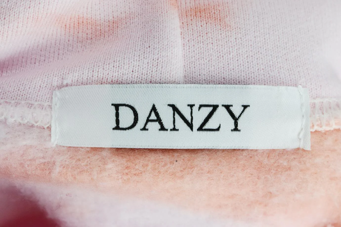 DANZY CROPPED TIE DYED COTTON JERSEY HOODIE MEDIUM - Image 5