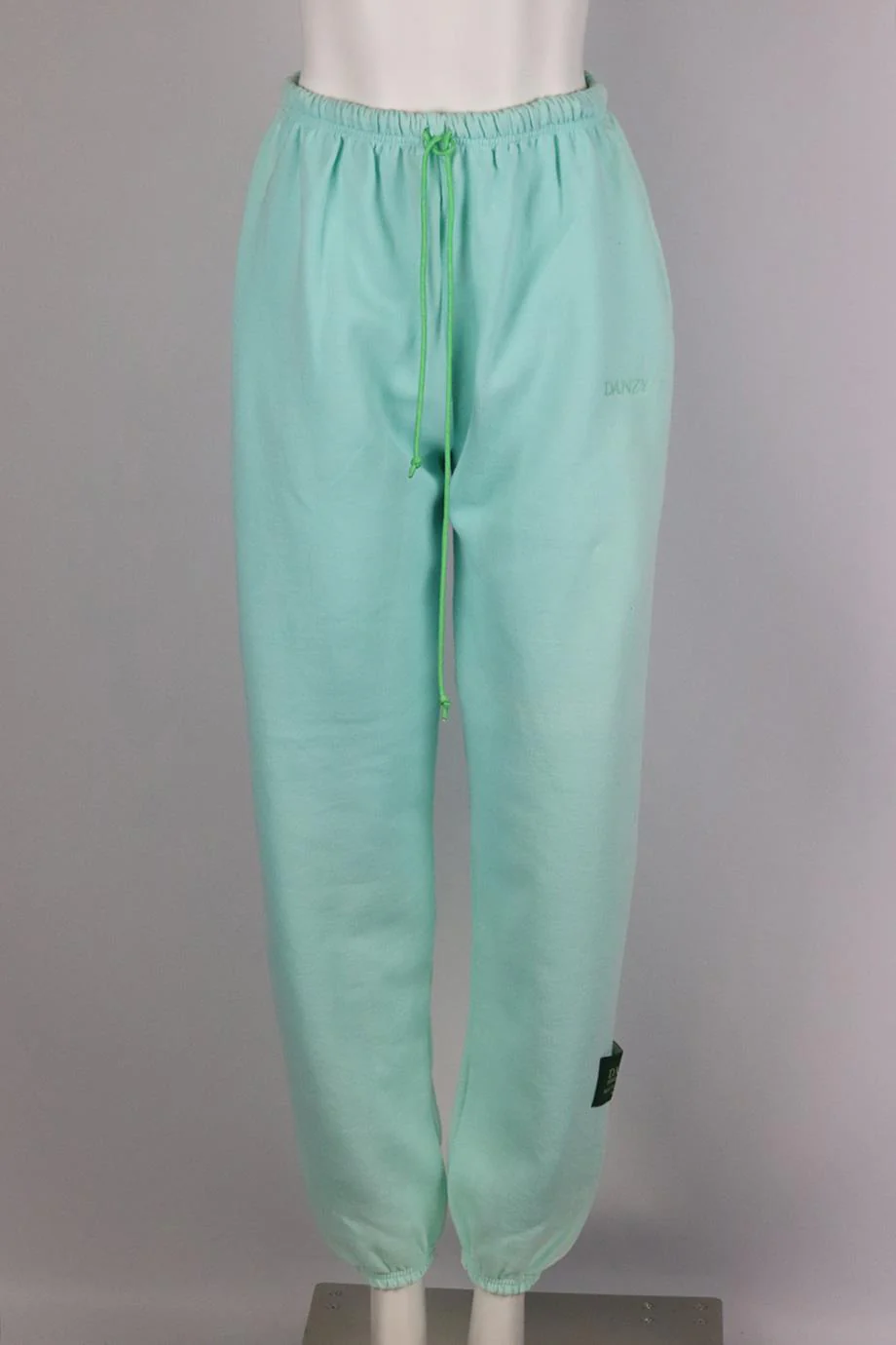DANZY EMBROIDERED COTTON JERSEY TRACK PANTS SMALL - Image 2