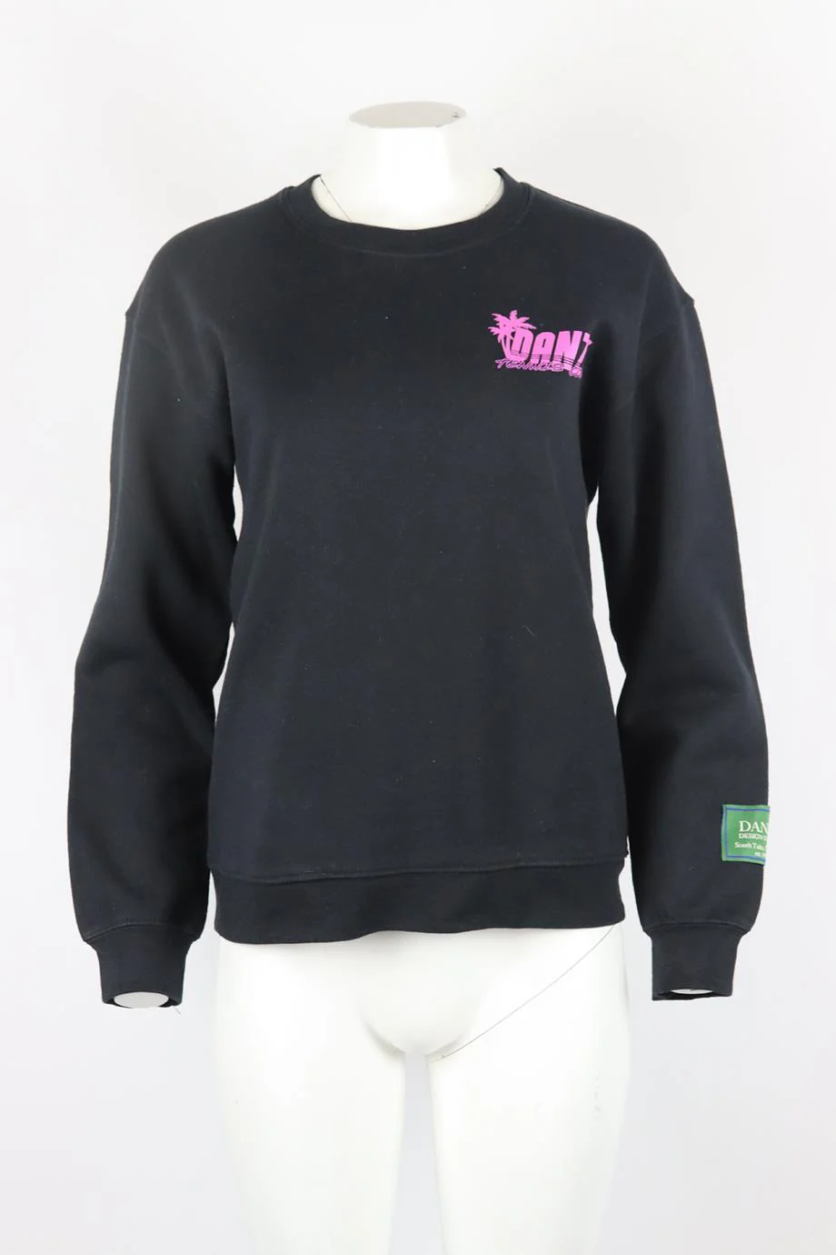 DANZY PRINTED COTTON JERSEY SWEATSHIRT SMALL - Image 2