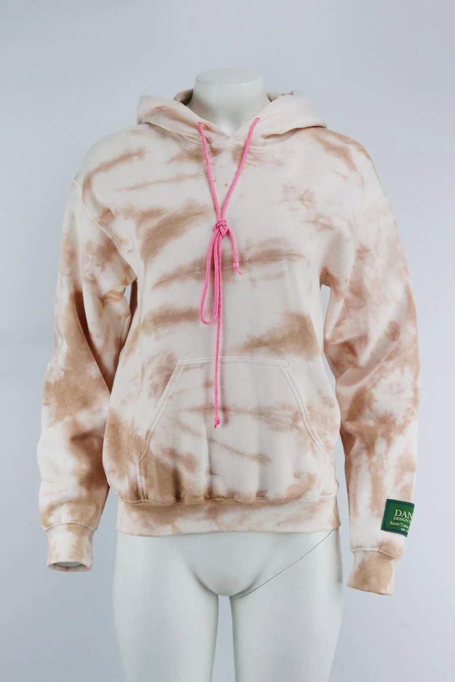 DANZY TIE DYED COTTON JERSEY HOODIE SMALL - Image 2