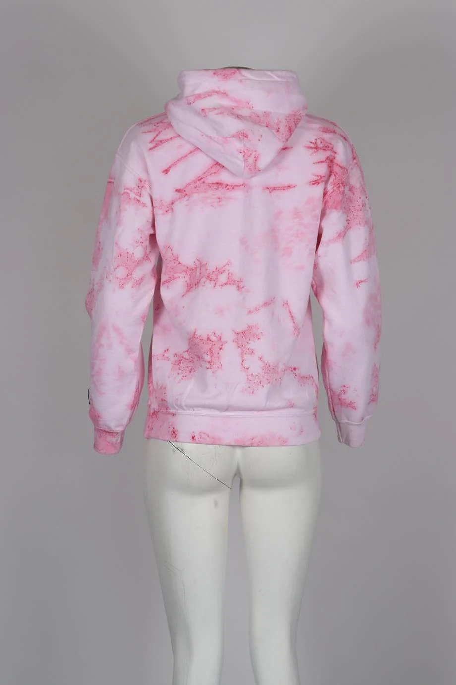 DANZY TIE DYED COTTON JERSEY HOODIE SMALL - Image 4