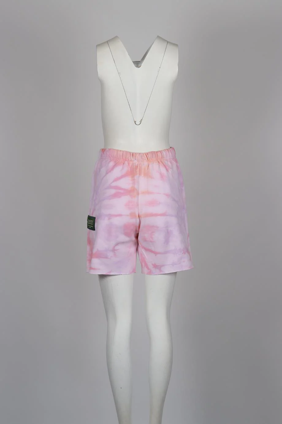 DANZY TIE DYED COTTON JERSEY SHORTS SMALL - Image 4