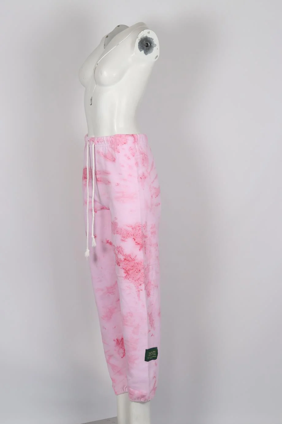 DANZY TIE DYED COTTON JERSEY TRACK PANTS SMALL - Image 3