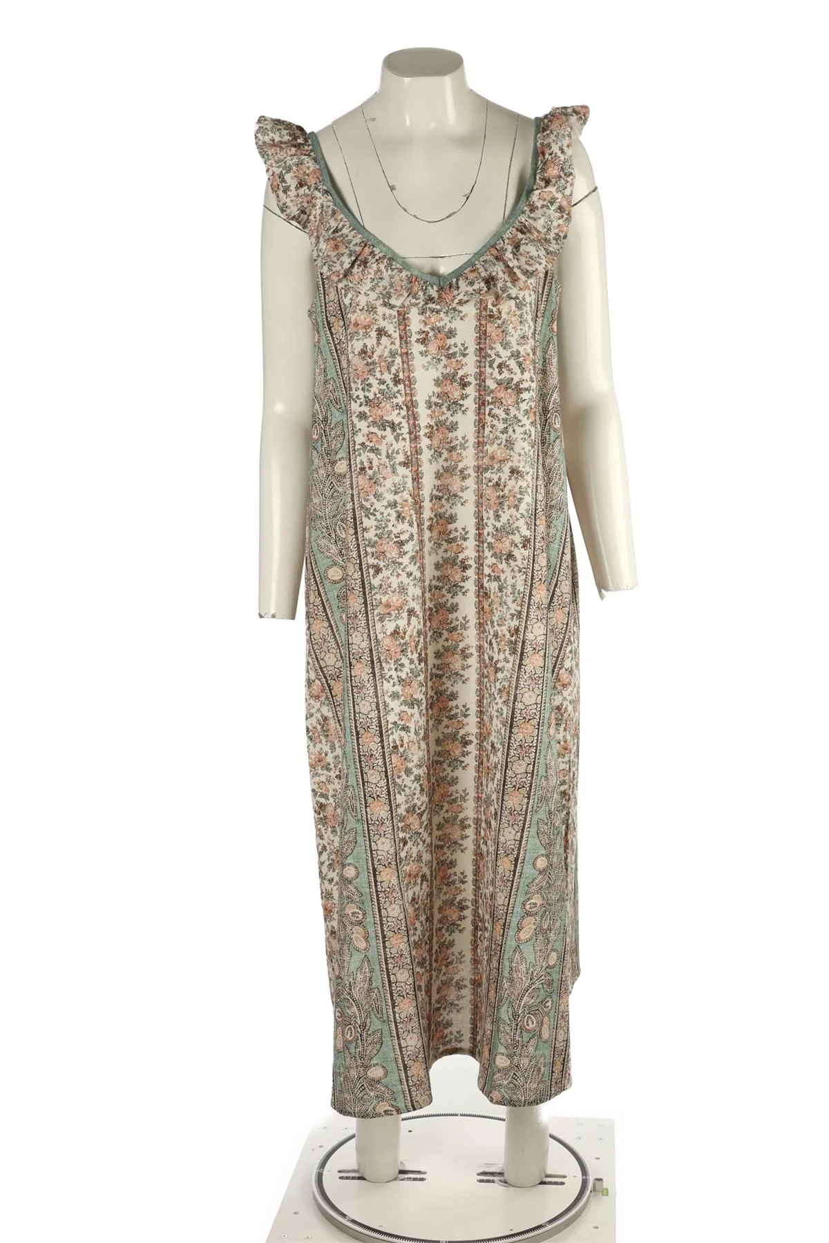 D'ASCOLI MULTI COTTON MIDI DRESS LARGE - Image 2