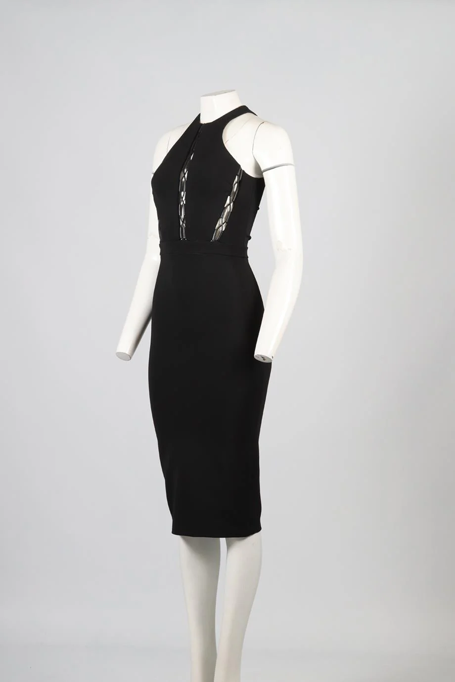 DAVID KOMA CREPE MIDI DRESS UK 8 - Image 3
