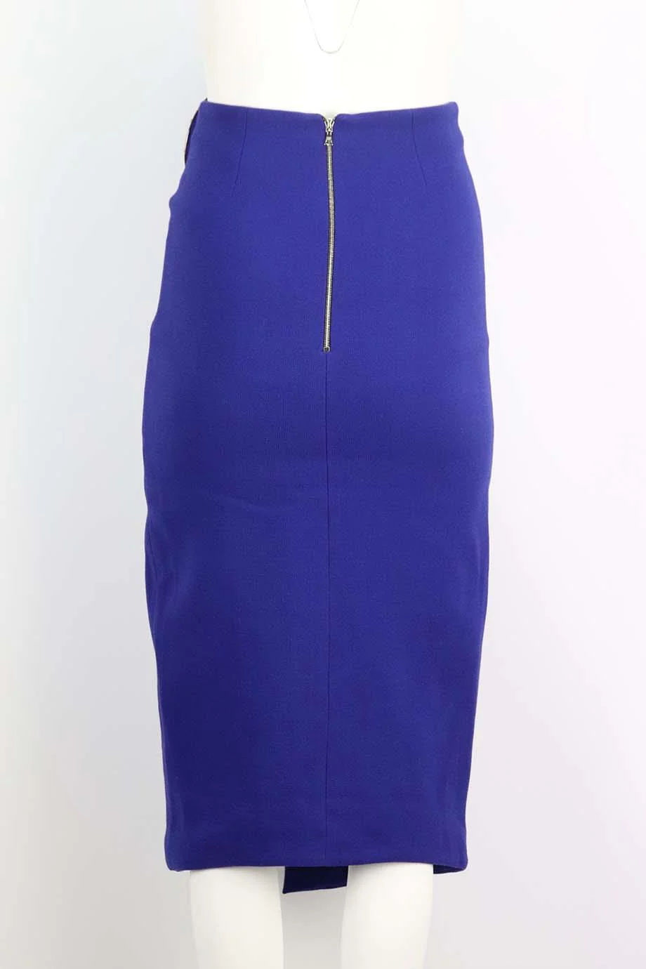 DAVID KOMA EMBELLISHED WOOL BLEND MIDI SKIRT UK 6 - Image 4