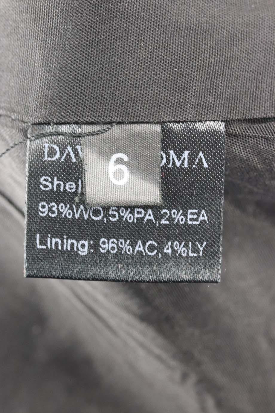 DAVID KOMA EMBELLISHED WOOL BLEND MIDI SKIRT UK 6 - Image 6
