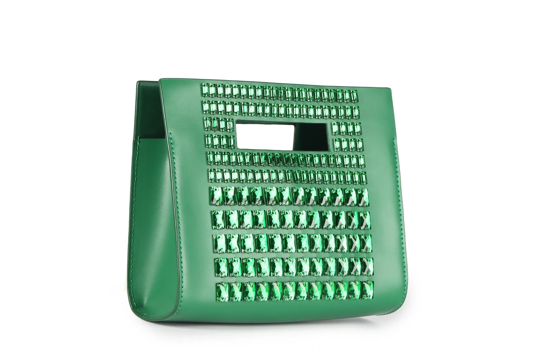 DAVID KOMA GREEN LEATHER SHOULDER BAG - Image 4