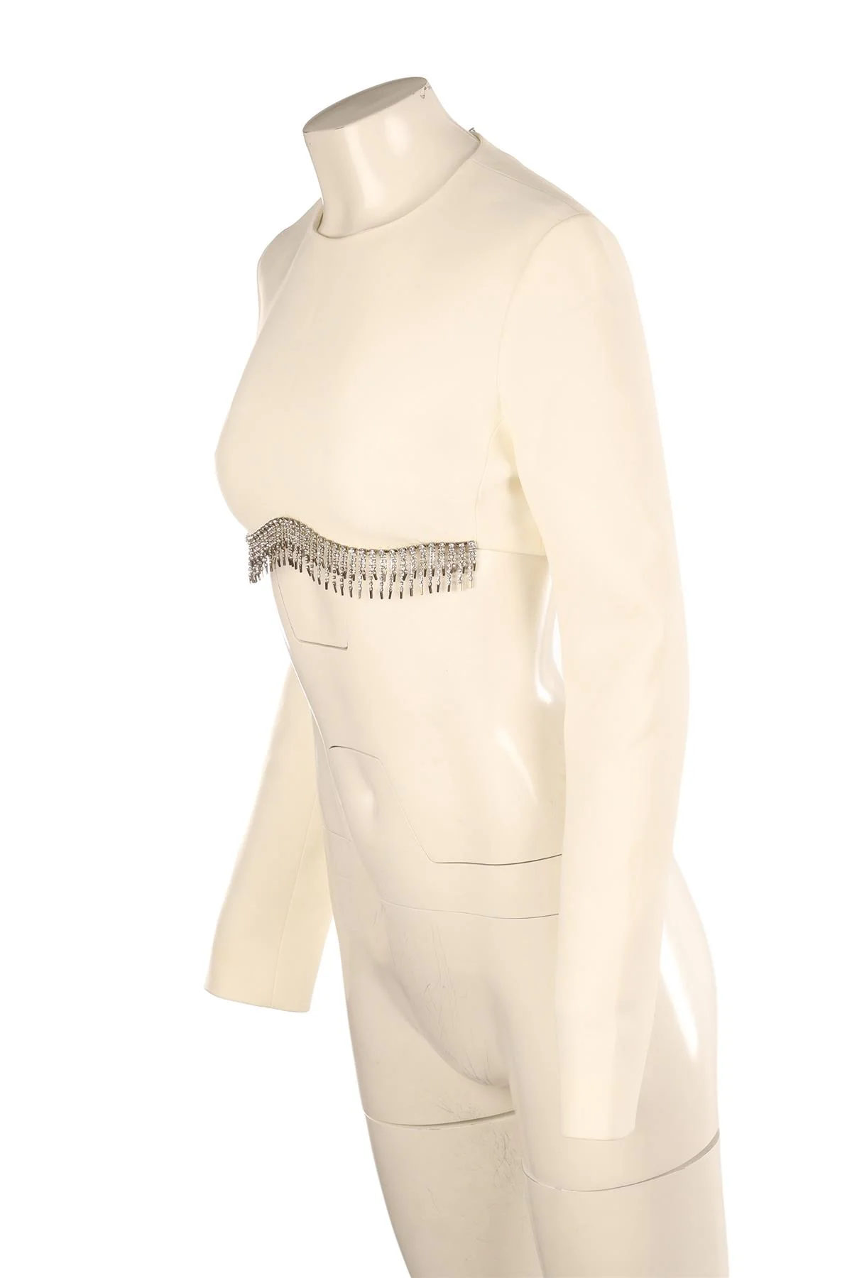 DAVID KOMA IVORY CREPE TOP UK 10 - Image 3