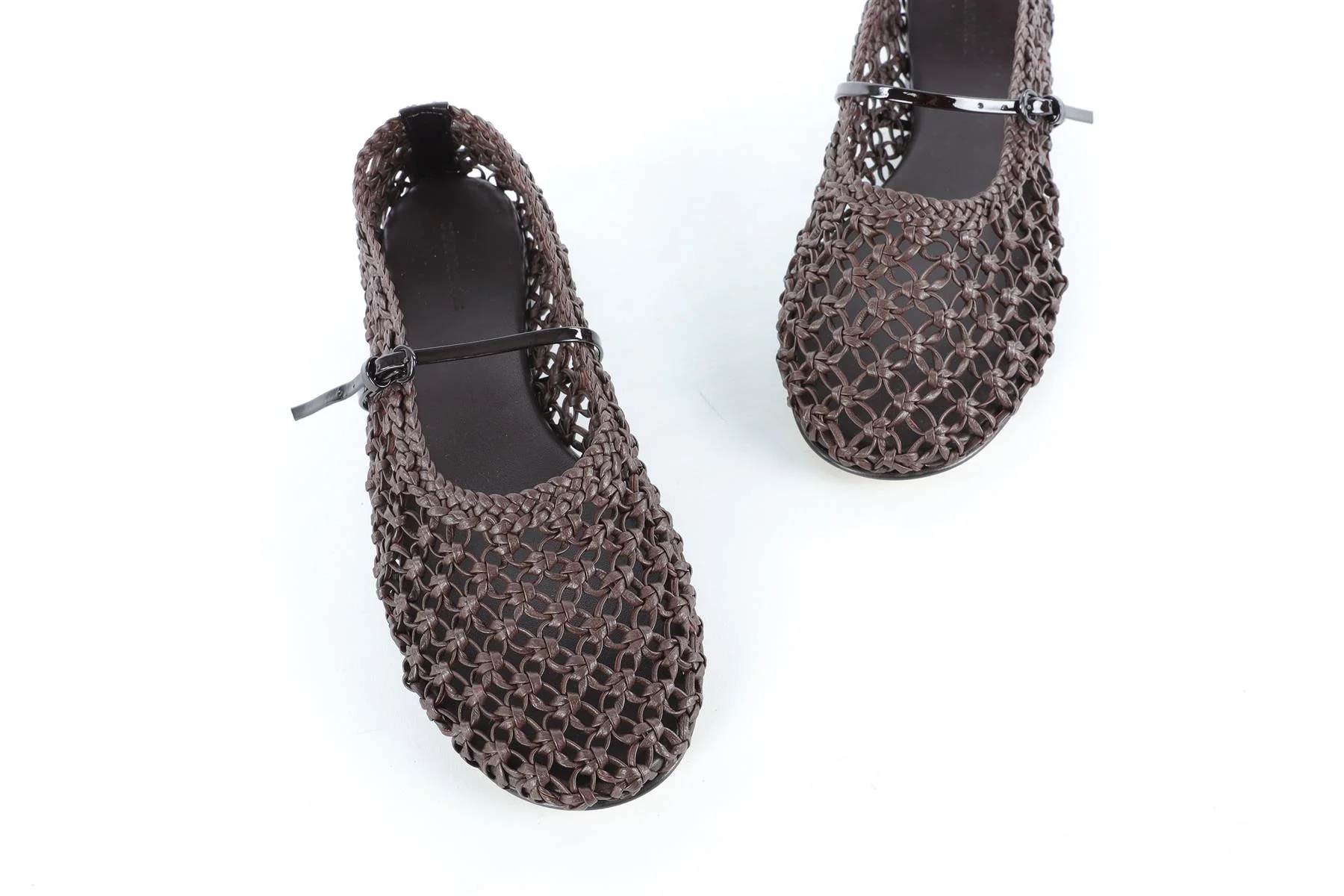 DEAR FRANCES BROWN LEATHER BALLET FLATS EU 38.5 UK 5.5 US 8.5 - Image 4