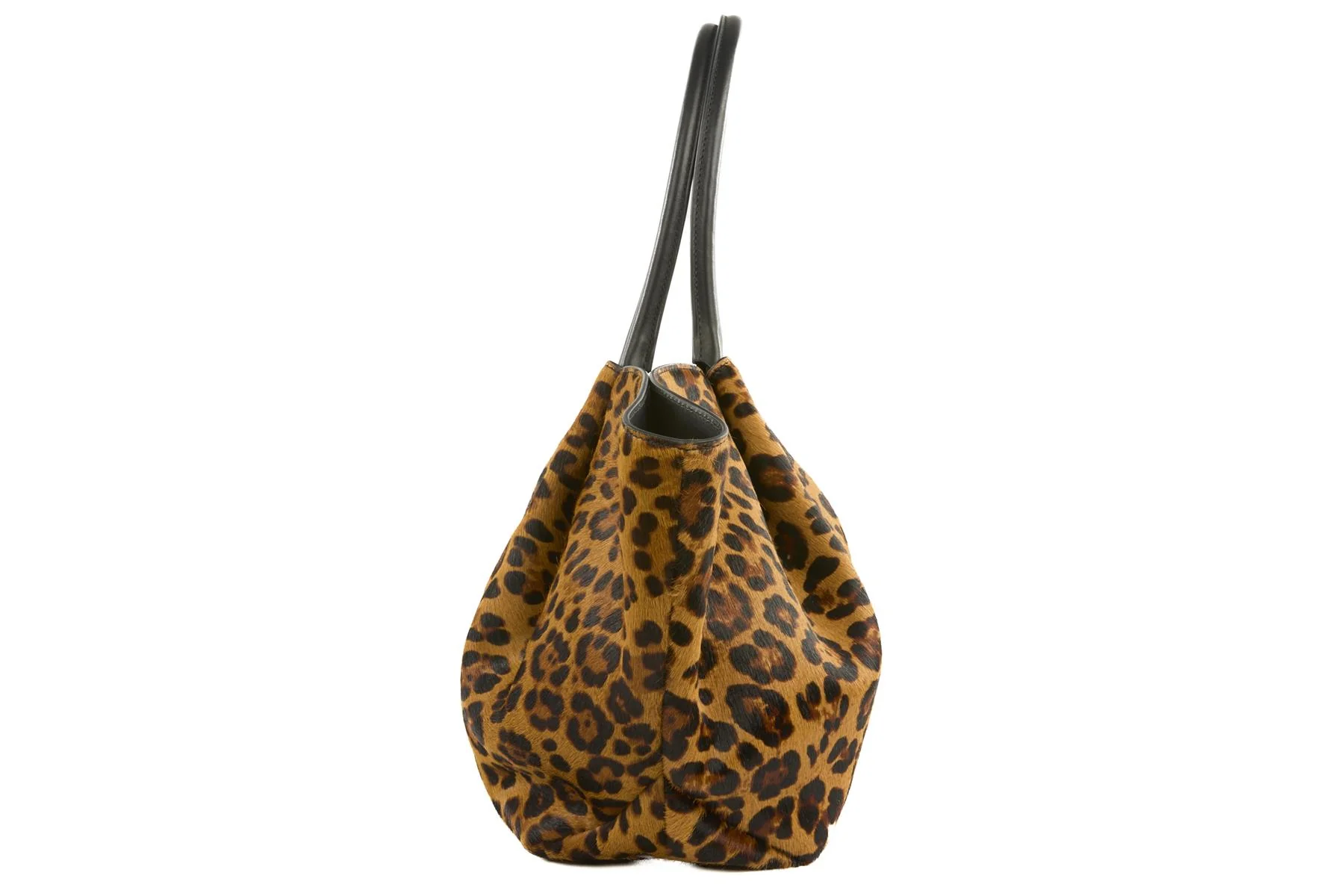 DEMELLIER BROWN NEW YORK MEDIUM CALF HAIR TOTE BAG - Image 3