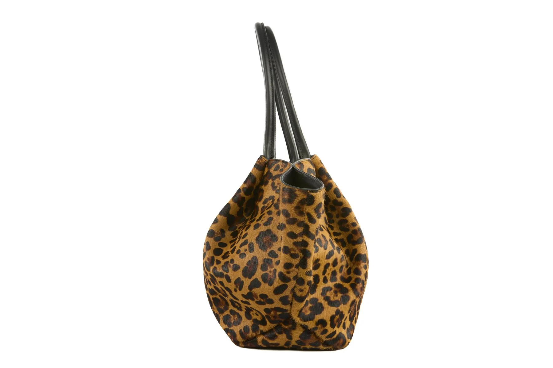 DEMELLIER BROWN NEW YORK MEDIUM CALF HAIR TOTE BAG - Image 4