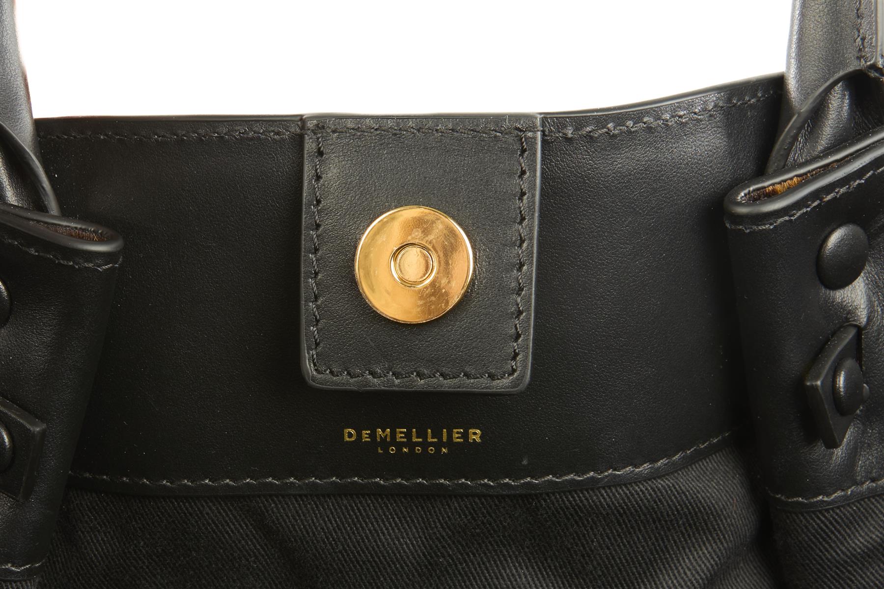 DEMELLIER BROWN NEW YORK MEDIUM CALF HAIR TOTE BAG - Image 7