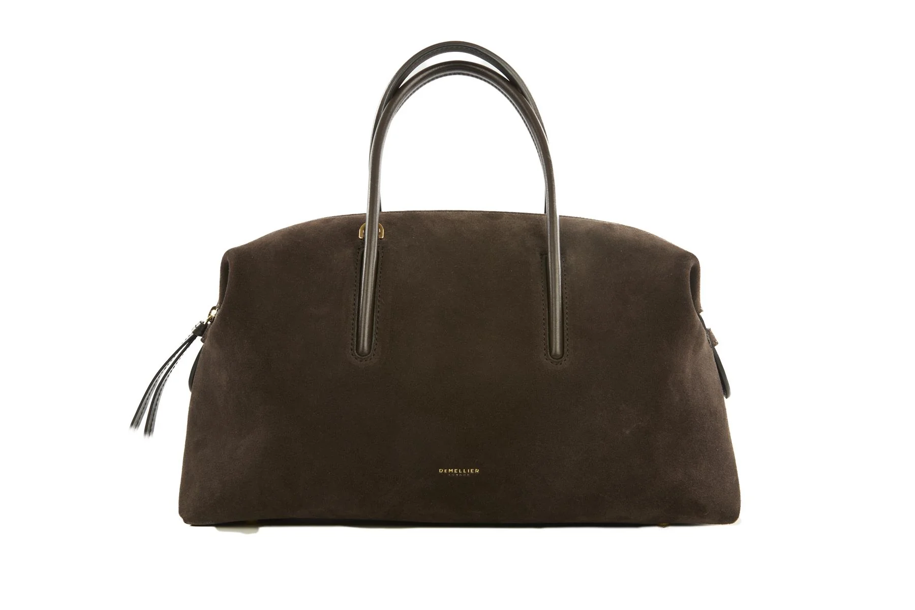 DEMELLIER BROWN THE STOCKHOLM MEDIUM SUEDE TOTE BAG - Image 2