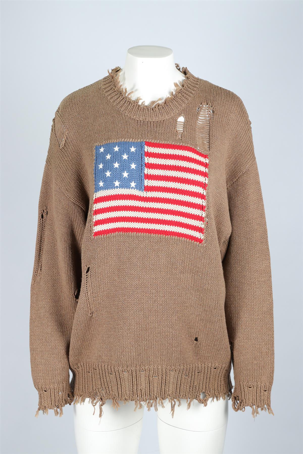 DENIMIST BROWN COTTON SWEATER XSMALL - Image 2