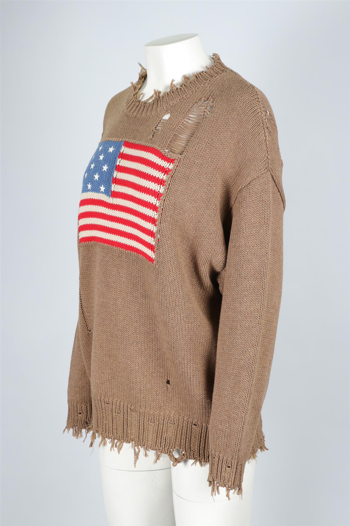 DENIMIST BROWN COTTON SWEATER XSMALL - Image 3