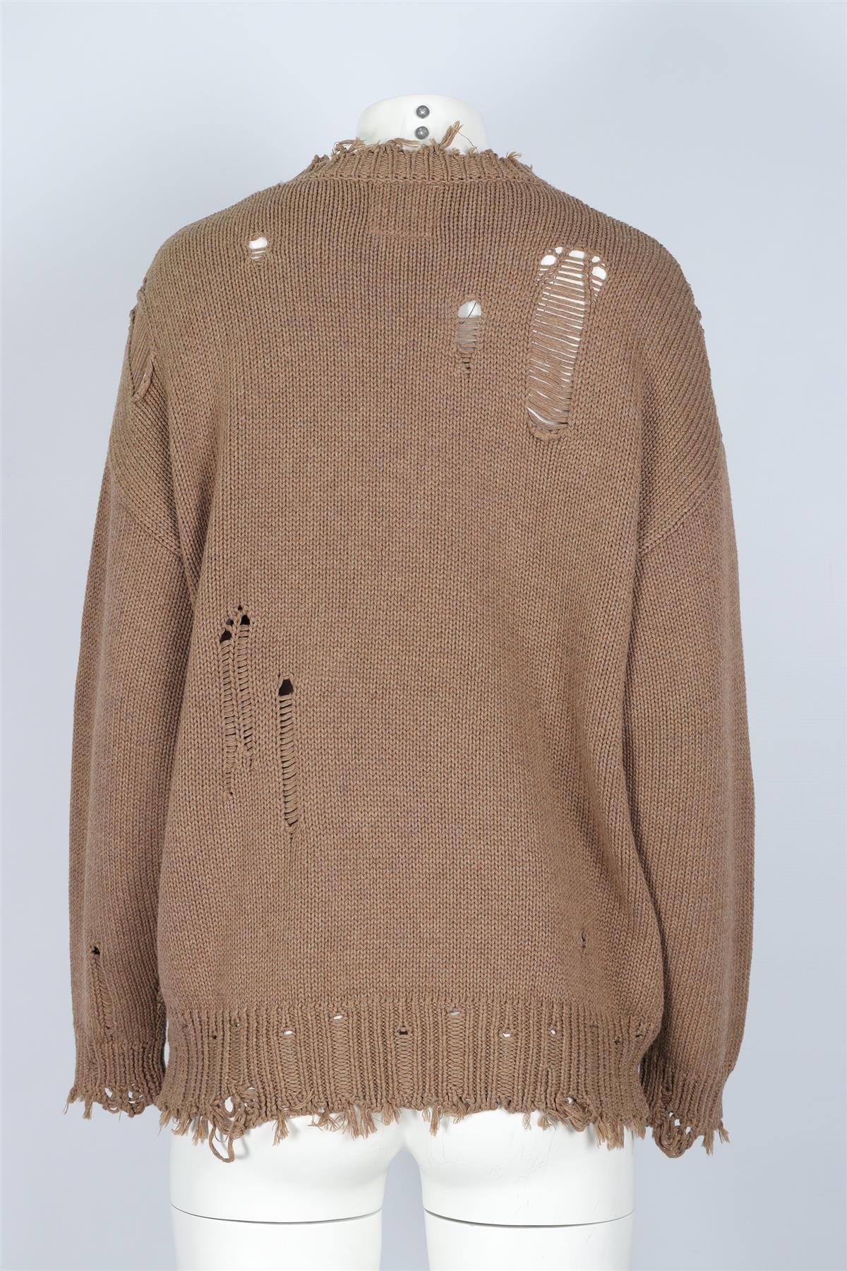 DENIMIST BROWN COTTON SWEATER XSMALL - Image 4