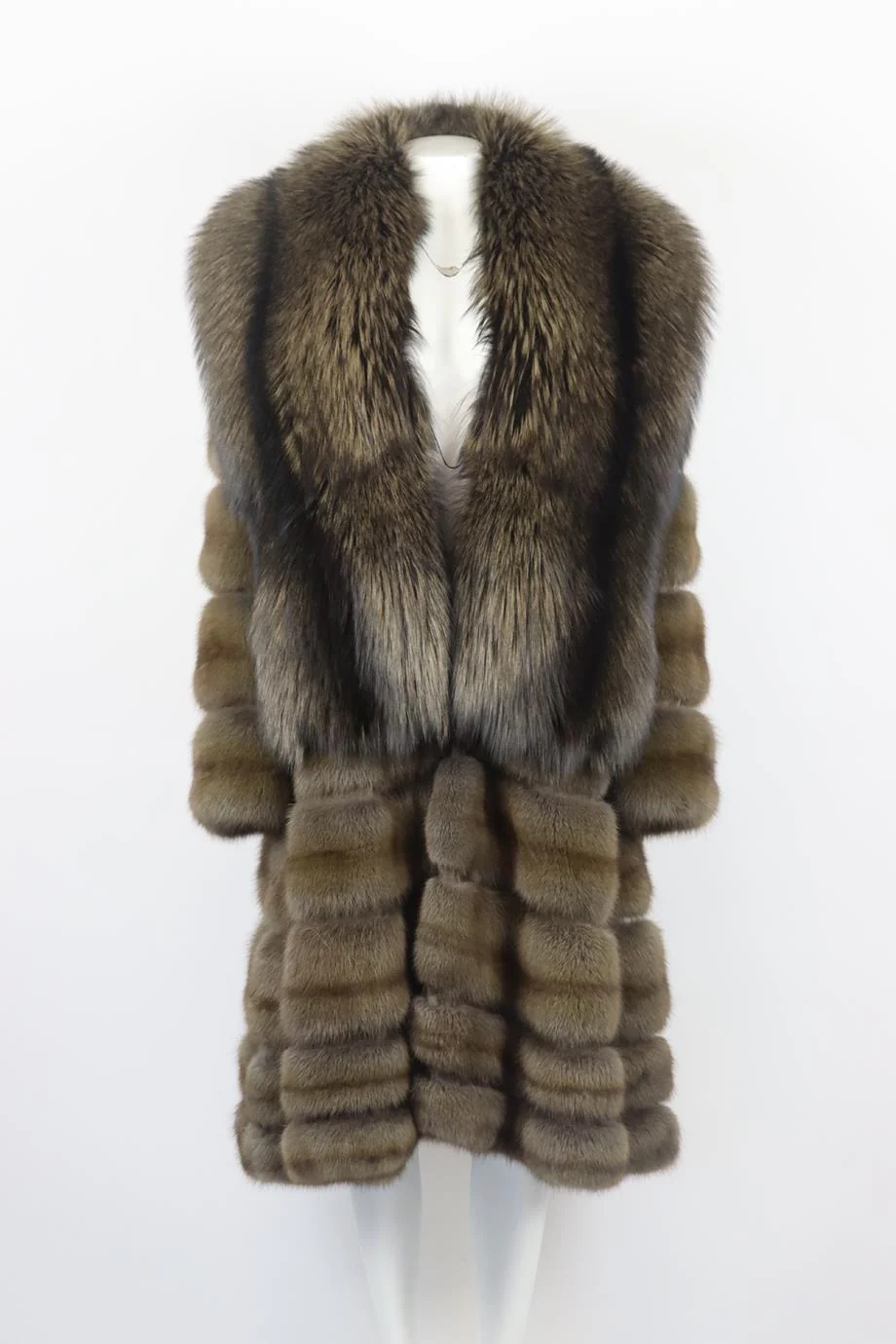 DENNIS BASSO SABLE FUR COAT XLARGE - Image 2