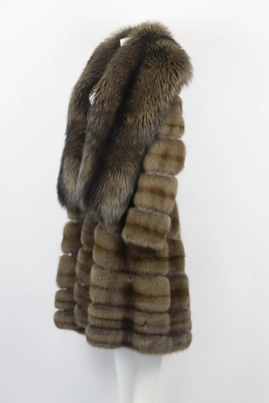 DENNIS BASSO SABLE FUR COAT XLARGE - Image 3