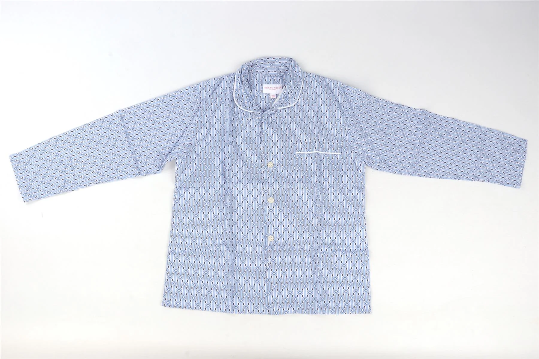 DEREK ROSE BLUE KIDS BOYS PYJAMA SET 7-8 YEARS - Image 2