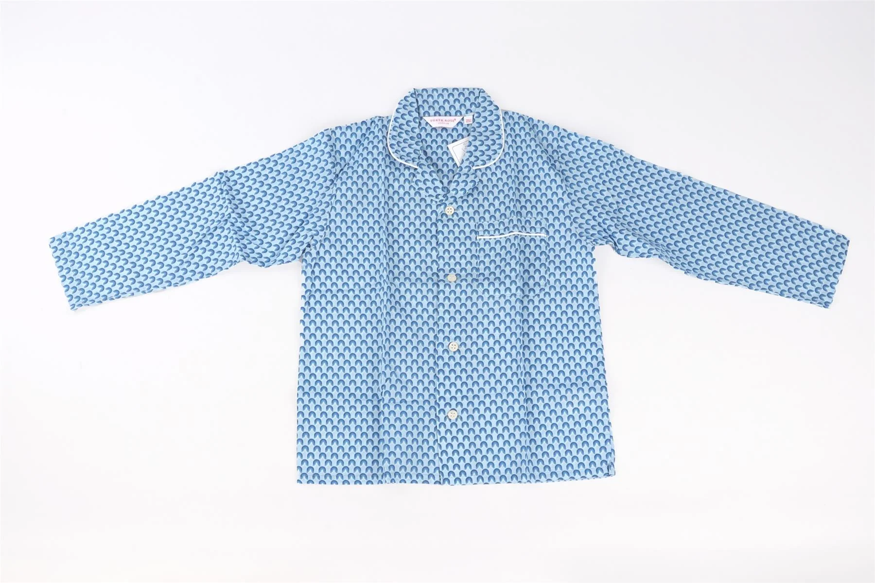 DEREK ROSE BLUE KIDS BOYS PYJAMA SET 7-8 YEARS - Image 2