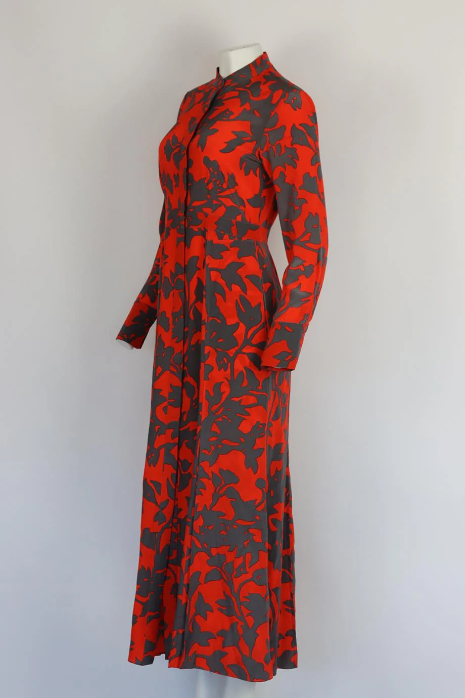 DIANE VON FURSTENBERG FLORAL PRINT SILK MAXI DRESS US 6 UK 10 - Image 3