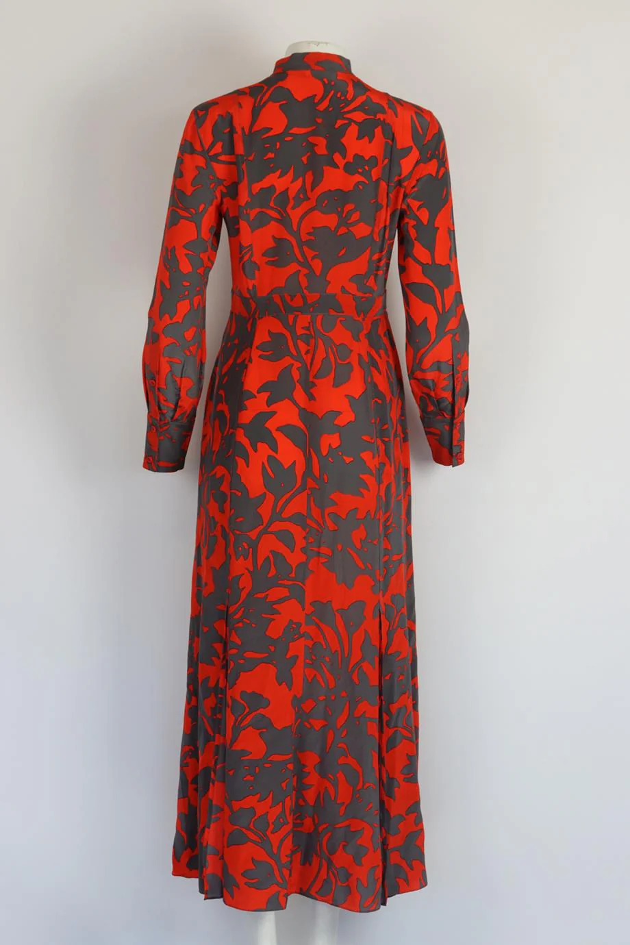 DIANE VON FURSTENBERG FLORAL PRINT SILK MAXI DRESS US 6 UK 10 - Image 4