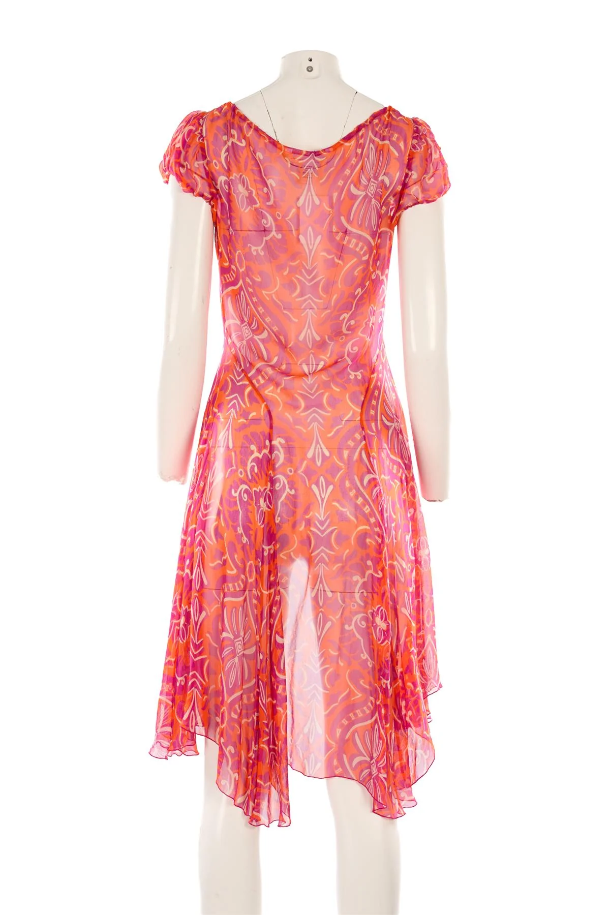 DIANE VON FURSTENBERG MULTI SILK ROBE US 6 - Image 4