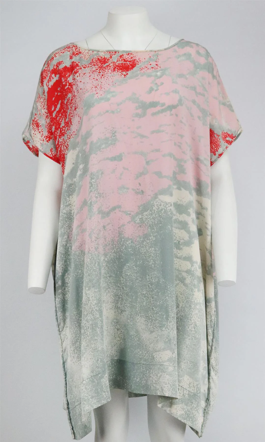 DIANE VON FURSTENBERG PRINTED SILK DRESS SMALL - Image 2