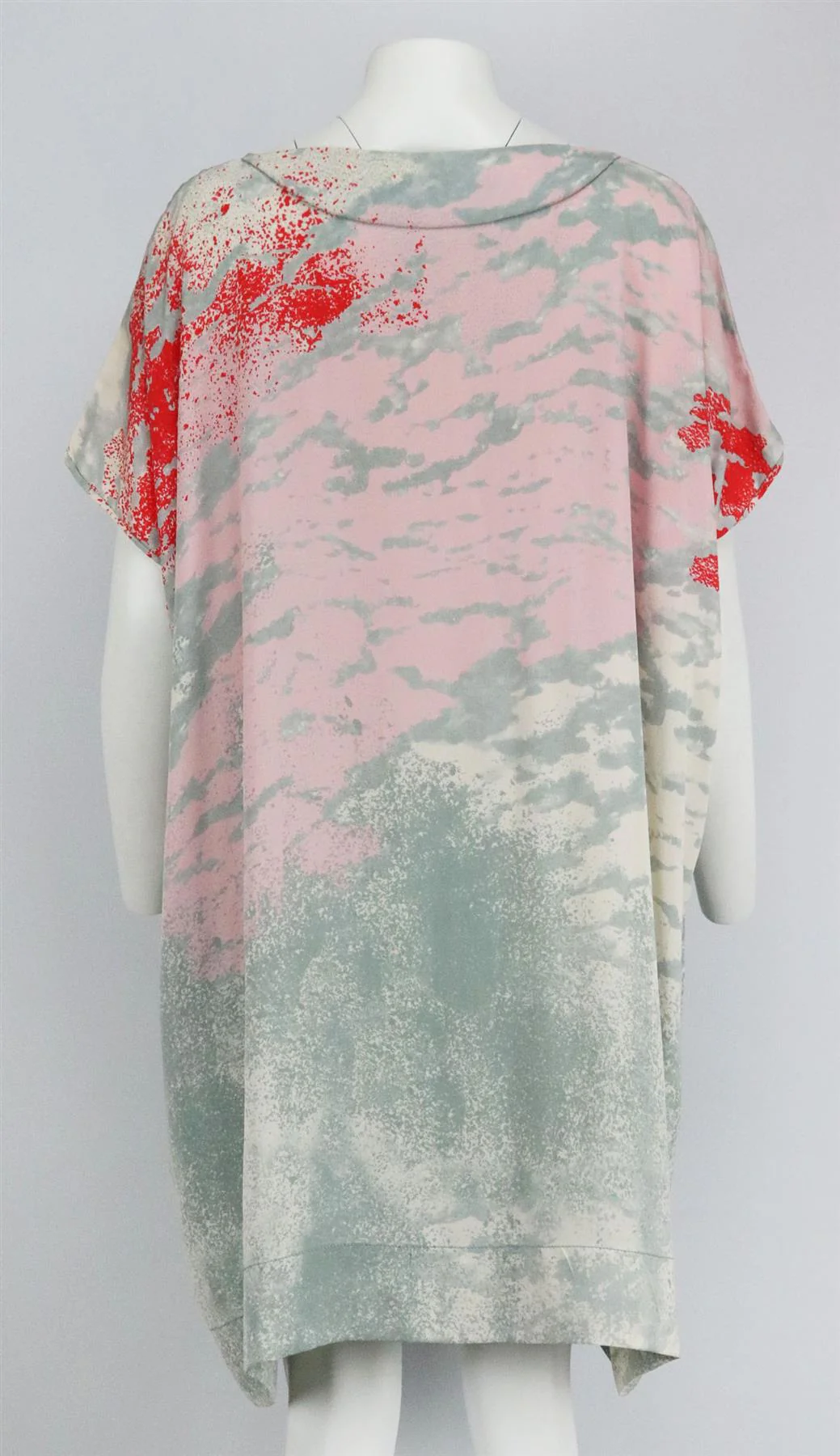 DIANE VON FURSTENBERG PRINTED SILK DRESS SMALL - Image 4