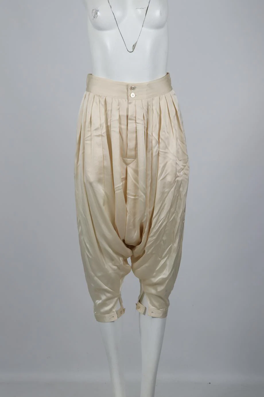 DIANE VON FURSTENBURG SATIN TAPERED PANTS UK 8 - Image 2