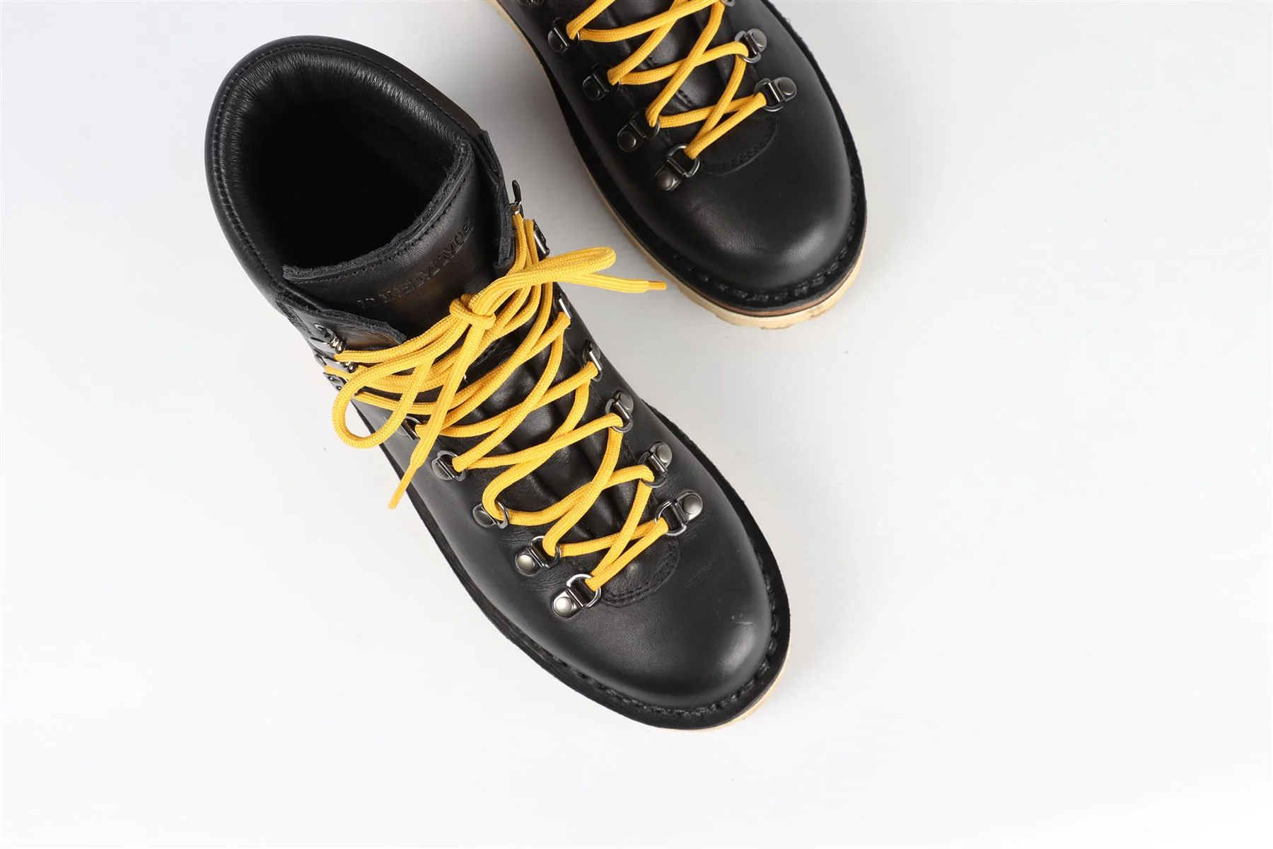 DIEMME BLACK LEATHER AND SHEARLING ANKLE BOOTS EU 40 UK 7 US 10 - Image 4