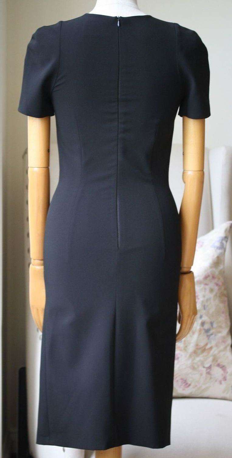 DION LEE CUTOUT CREPE BLACK DRESS UK 6 - Image 2