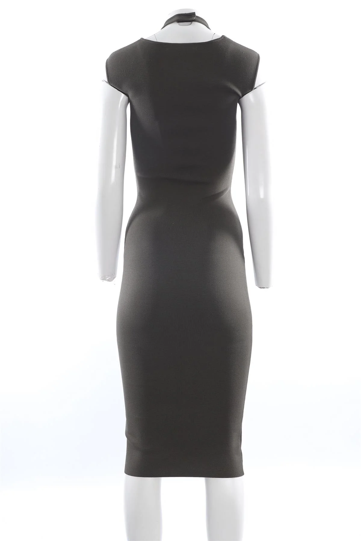 DION LEE GREEN KNIT MIDI DRESS UK 6 - Image 4