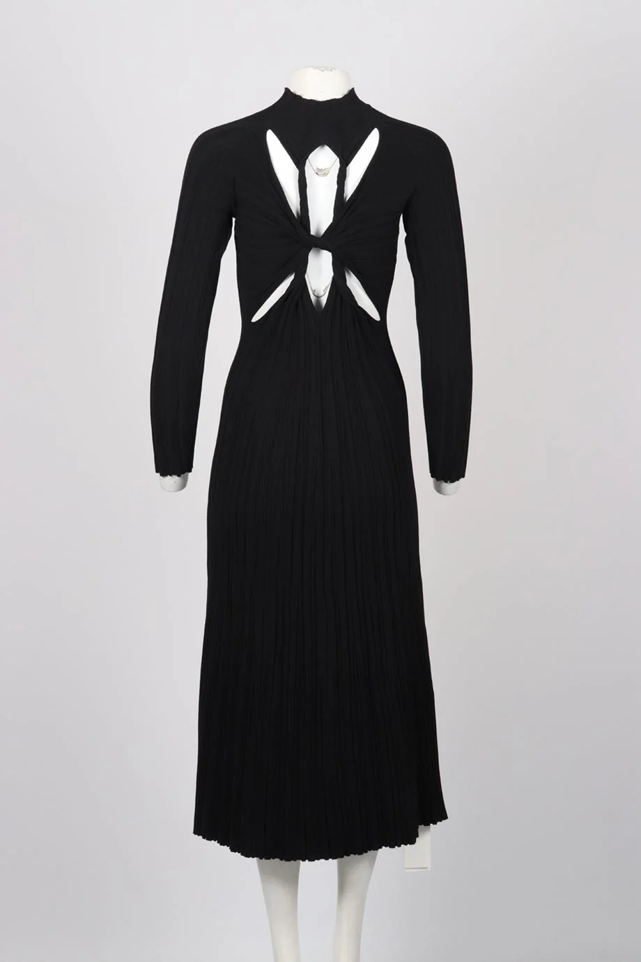 DION LEE RIBBED COTTON BLEND MIDI DRESS MEDIUM - Image 4