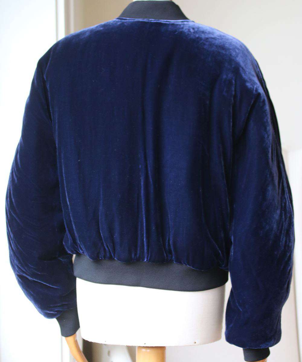 DION LEE VELVET BOMBER JACKET UK 12 - Image 4