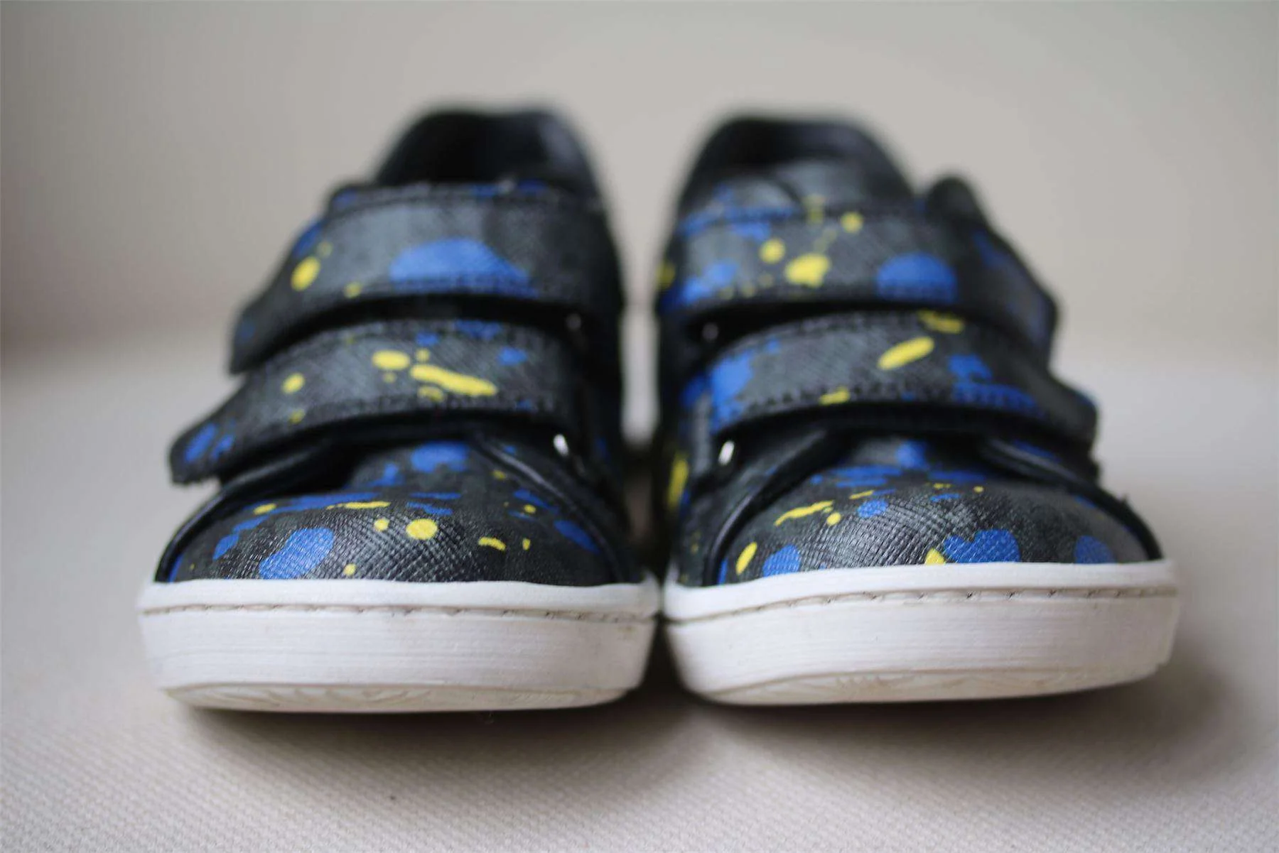 DIOR BABY BLACK PAINT SPLATTER TRAINERS EU 23 UK 6 - Image 3