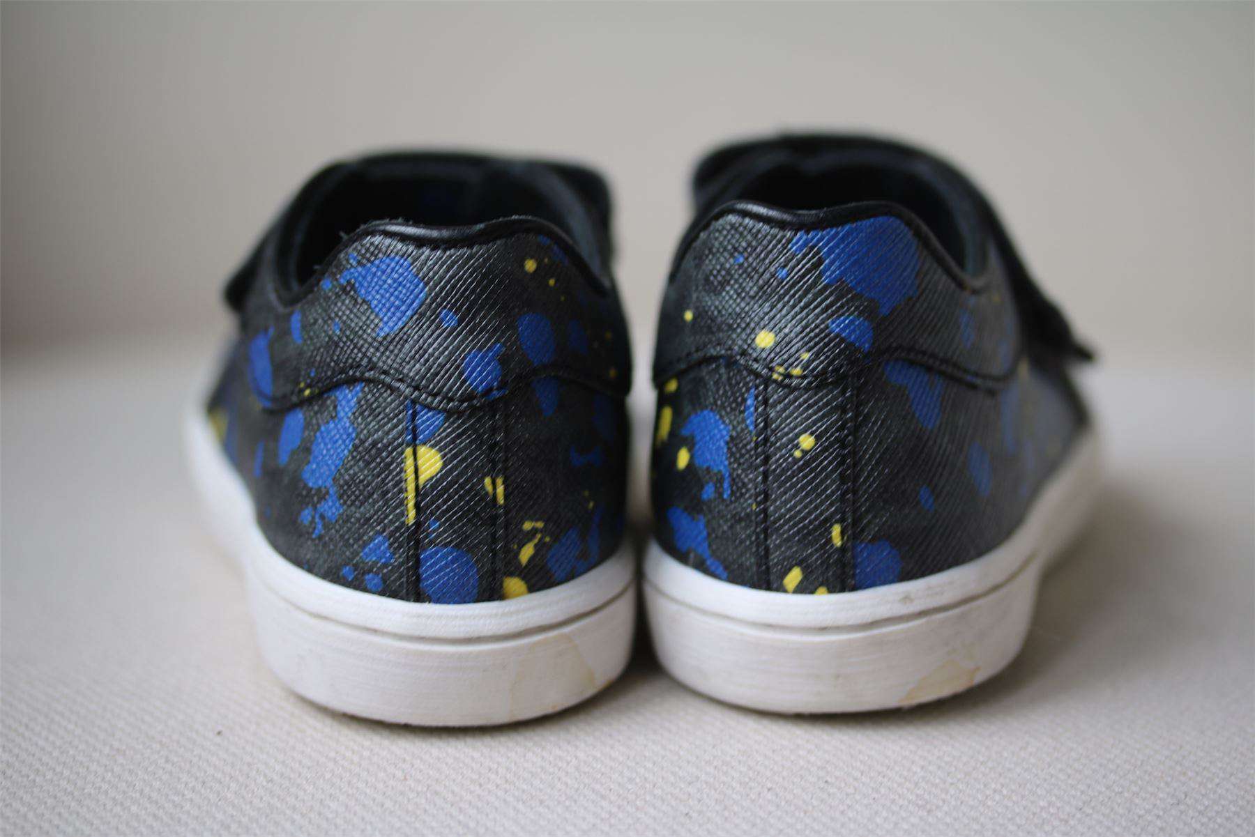 DIOR BABY BLACK PAINT SPLATTER TRAINERS EU 23 UK 6 - Image 4
