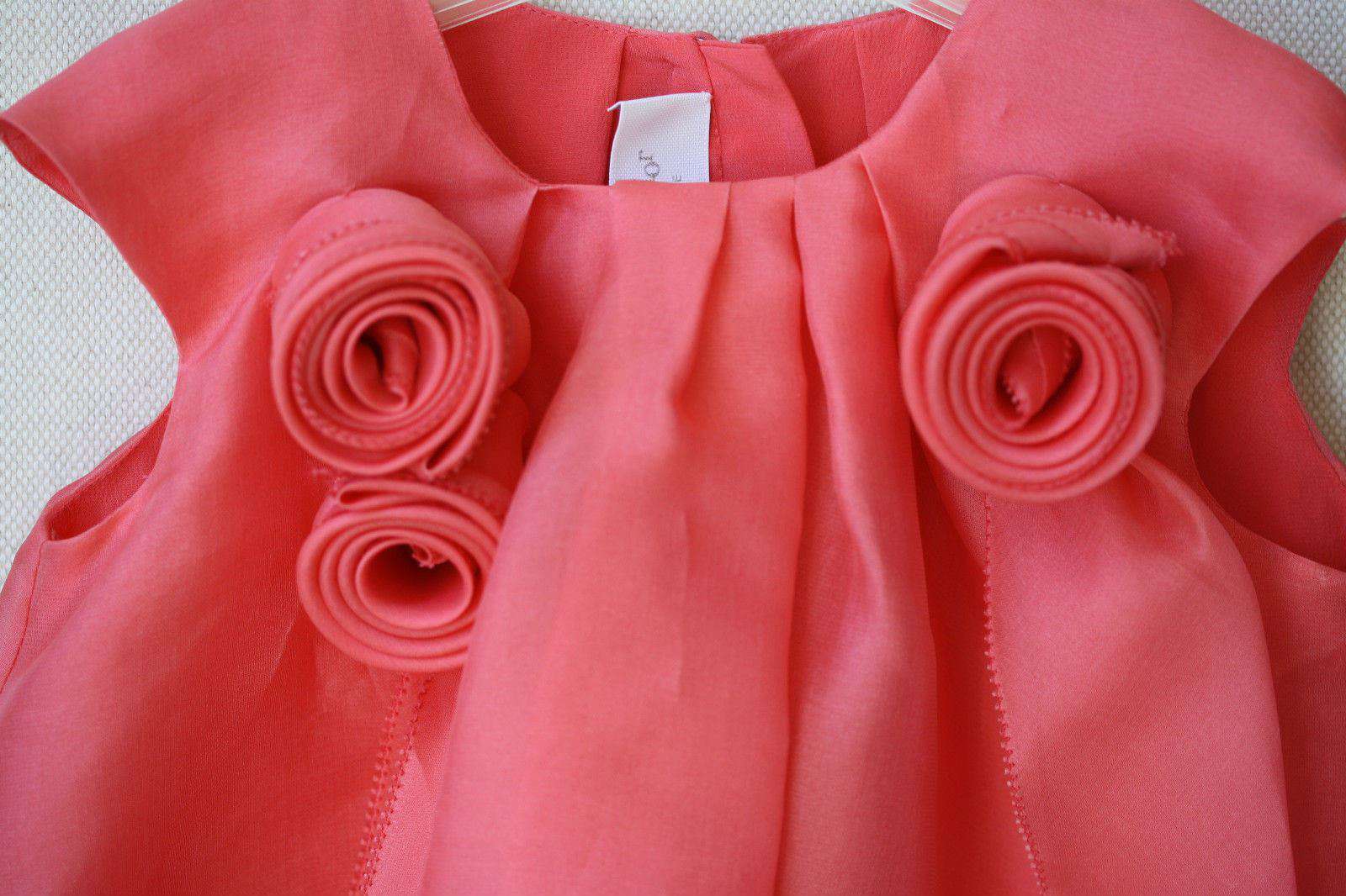DIOR BABY FUCHSIA SILK DRESS AND BLOOMERS 12 MONTHS - Image 3