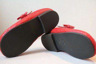 DIOR BABY GIRLS RED LEATHER CANNAGE SHOES EU 25 UK 8 - Image 6