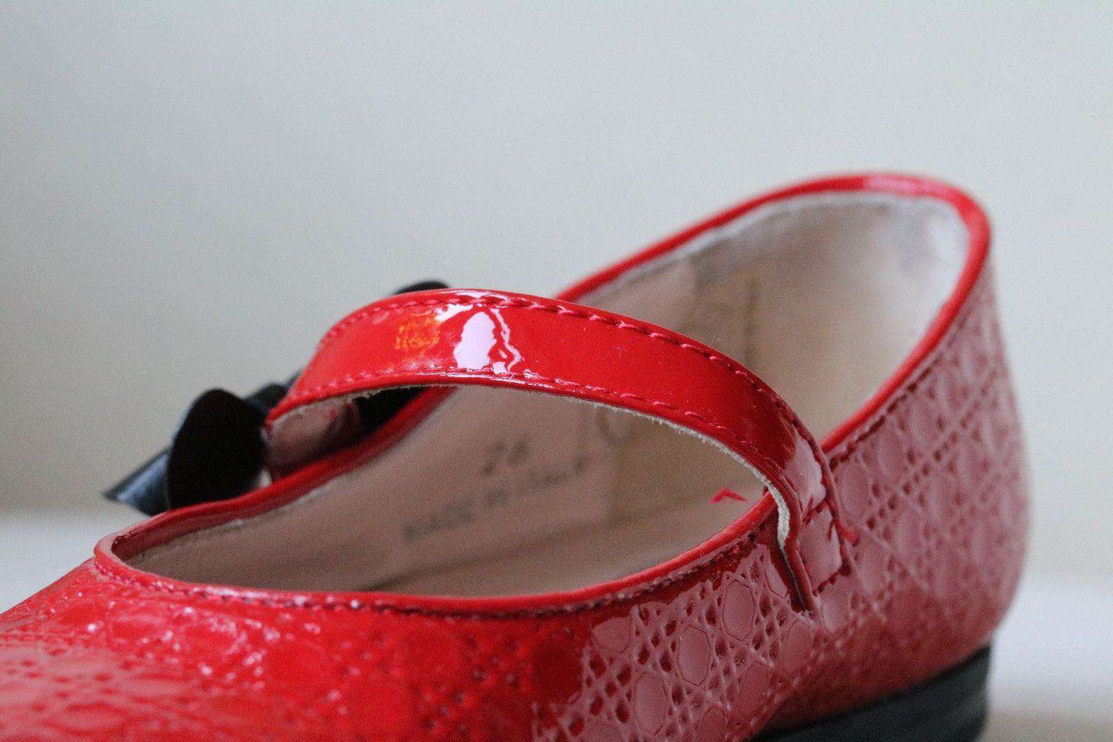 DIOR BABY KIDS RED BOW LEATHER CANNAGE SHOES EU 26 UK 8.5 - Image 10